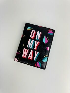 Fossil On My Way Black Passport Holder